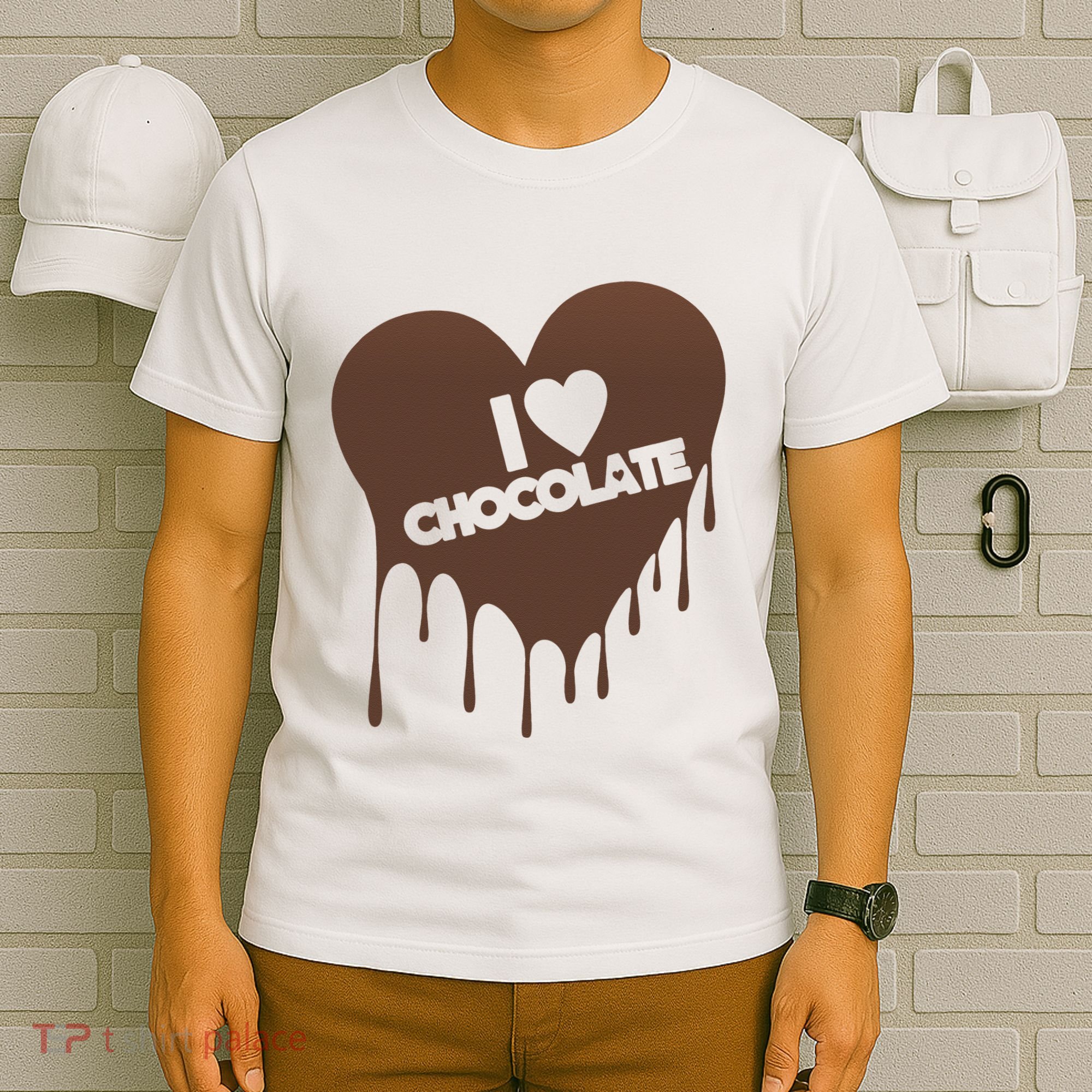 I Love Chocolate Candy Heart Lover T-Shirt