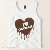 I Love Chocolate Candy Heart Lover Tank Top thumb 2