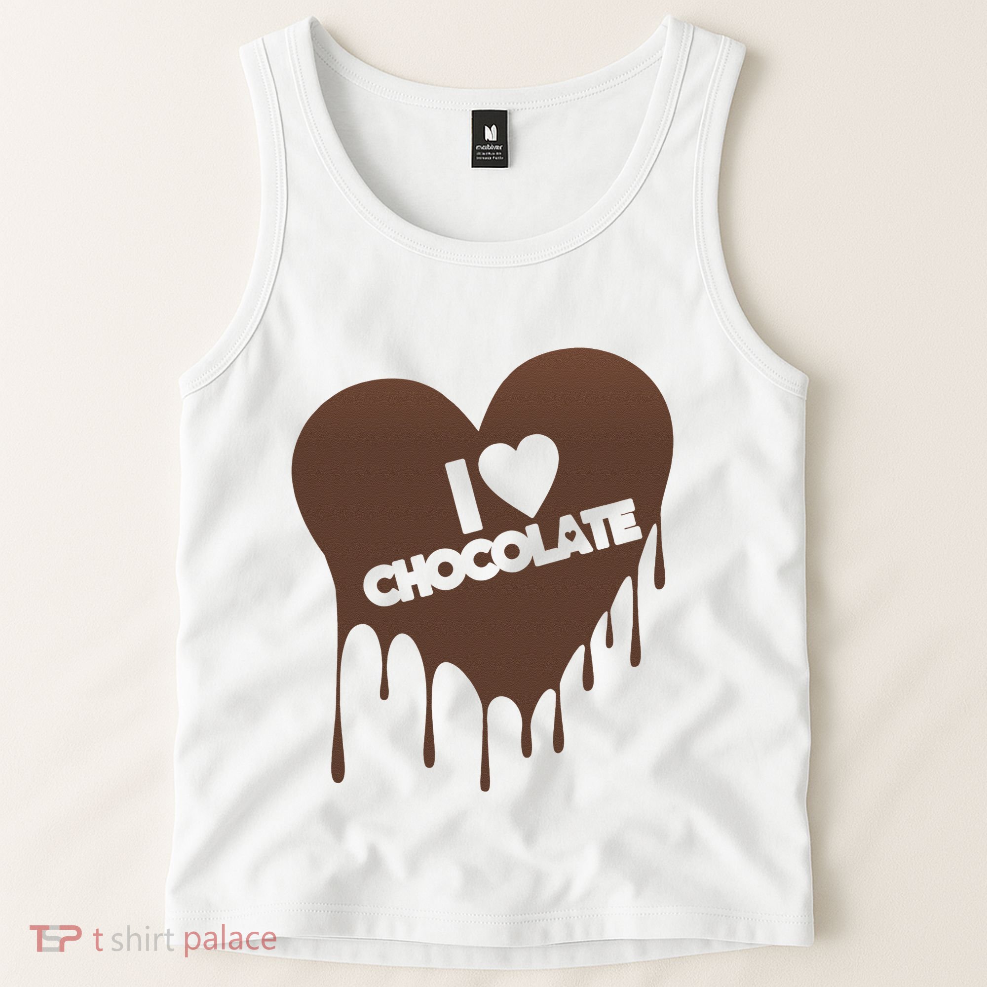 I Love Chocolate Candy Heart Lover Tank Top