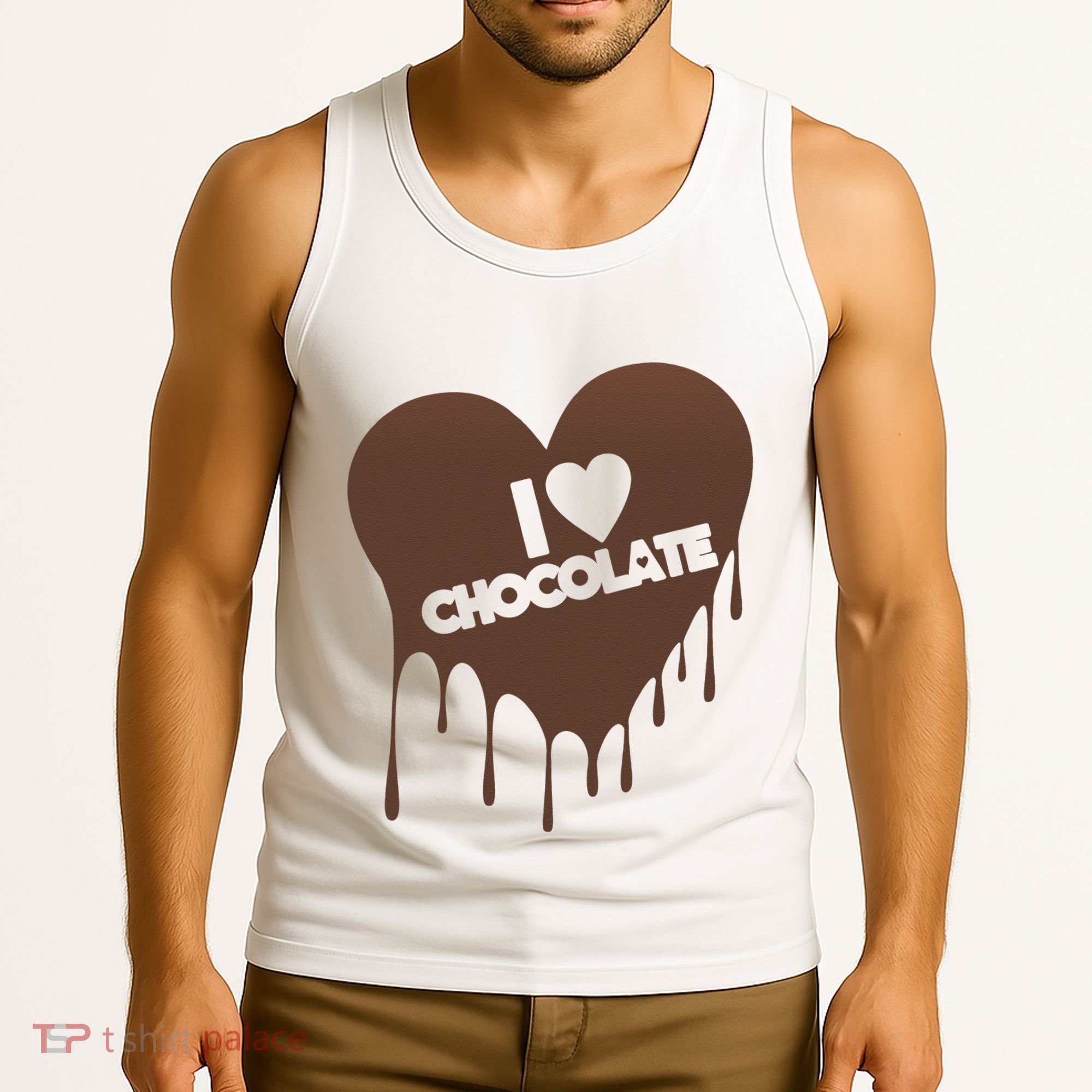 I Love Chocolate Candy Heart Lover Tank Top