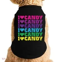 I Love Candy Doggie Tank thumb 0