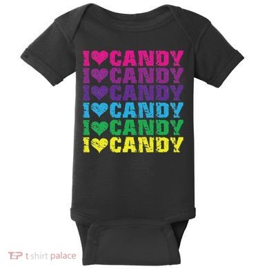 I Love Candy Baby Bodysuit