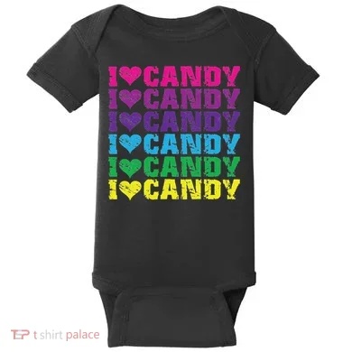 I Love Candy Baby Bodysuit