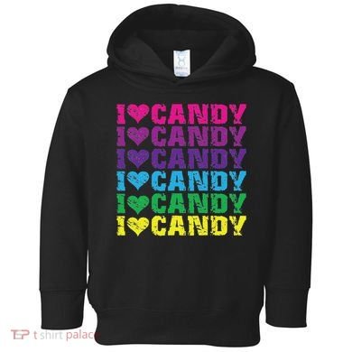 I Love Candy Toddler Hoodie