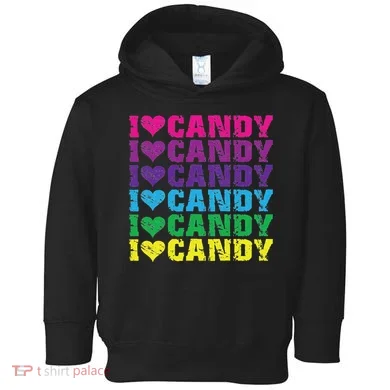 I Love Candy Toddler Hoodie