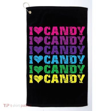 I Love Candy Golf Towel