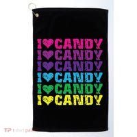 I Love Candy Golf Towel thumb 0