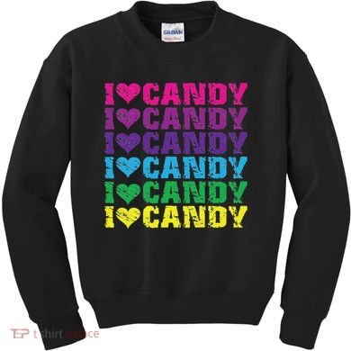 I Love Candy Kids Sweatshirt