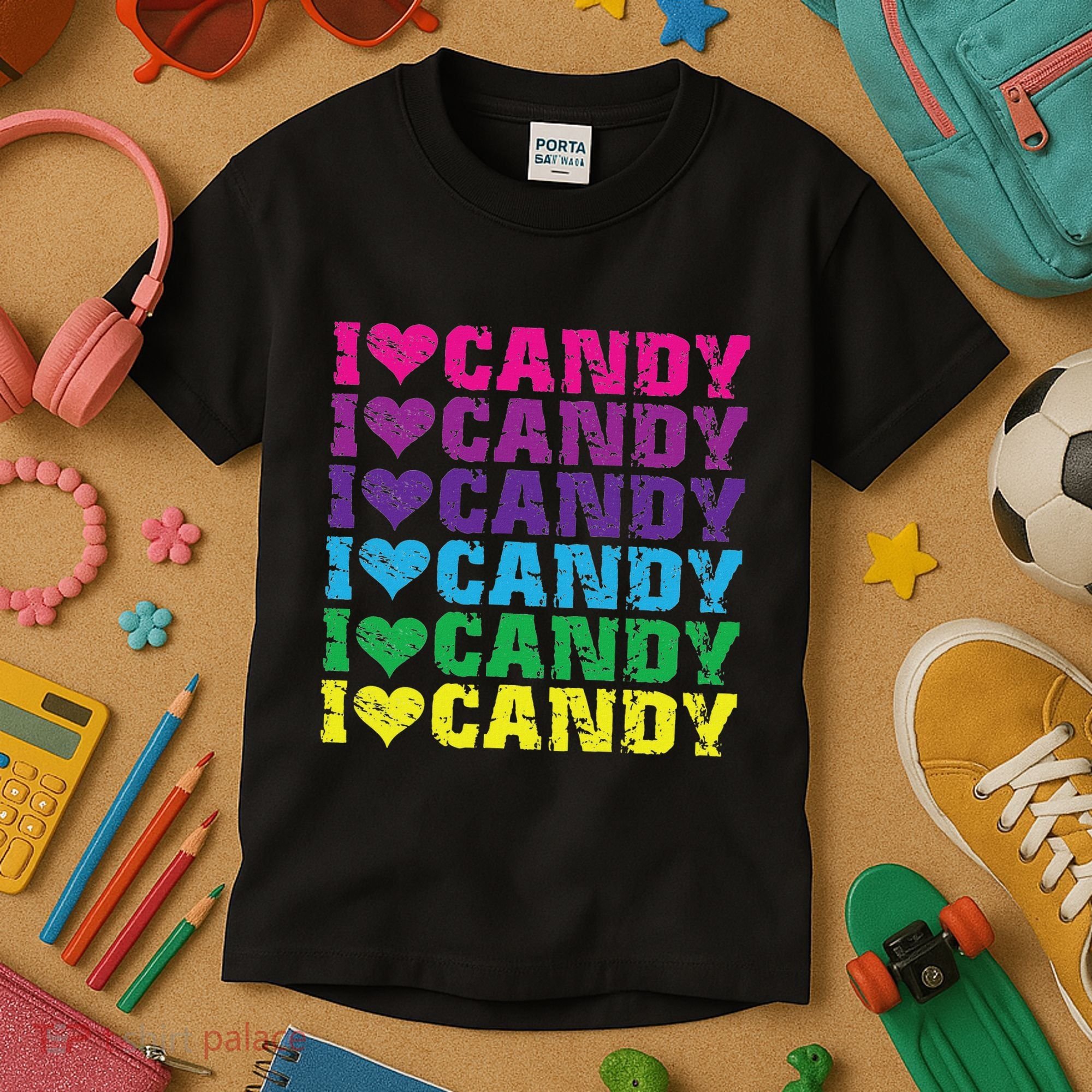 I Love Candy Kids T-Shirt