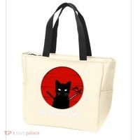 I Love Cats Japanese Sunset Samurai Cat Kitten Lover Tote Bag thumb 3
