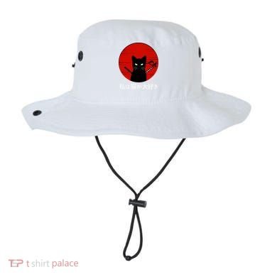 I Love Cats Japanese Sunset Samurai Cat Kitten Lover Bucket Hat