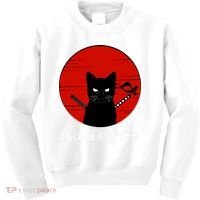 I Love Cats Japanese Sunset Samurai Cat Kitten Lover Kids Sweatshirt thumb 0