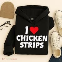 I Love Chicken Strips Crispy Chicken Fingers Fast Food Lover  Hoodie thumb 4