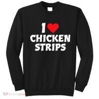 I Love Chicken Strips Crispy Chicken Fingers Fast Food Lover  Sweatshirt thumb 0