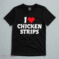 I Love Chicken Strips Crispy Chicken Fingers Fast Food Lover  T-Shirt thumb 5