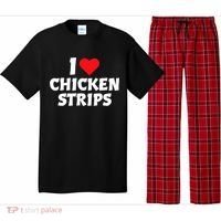 I Love Chicken Strips Crispy Chicken Fingers Fast Food Lover  Pajama Set thumb 0