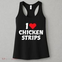 I Love Chicken Strips Crispy Chicken Fingers Fast Food Lover  Women's Tank Top thumb 3