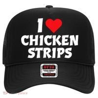 I Love Chicken Strips Crispy Chicken Fingers Fast Food Lover  Hat thumb 0