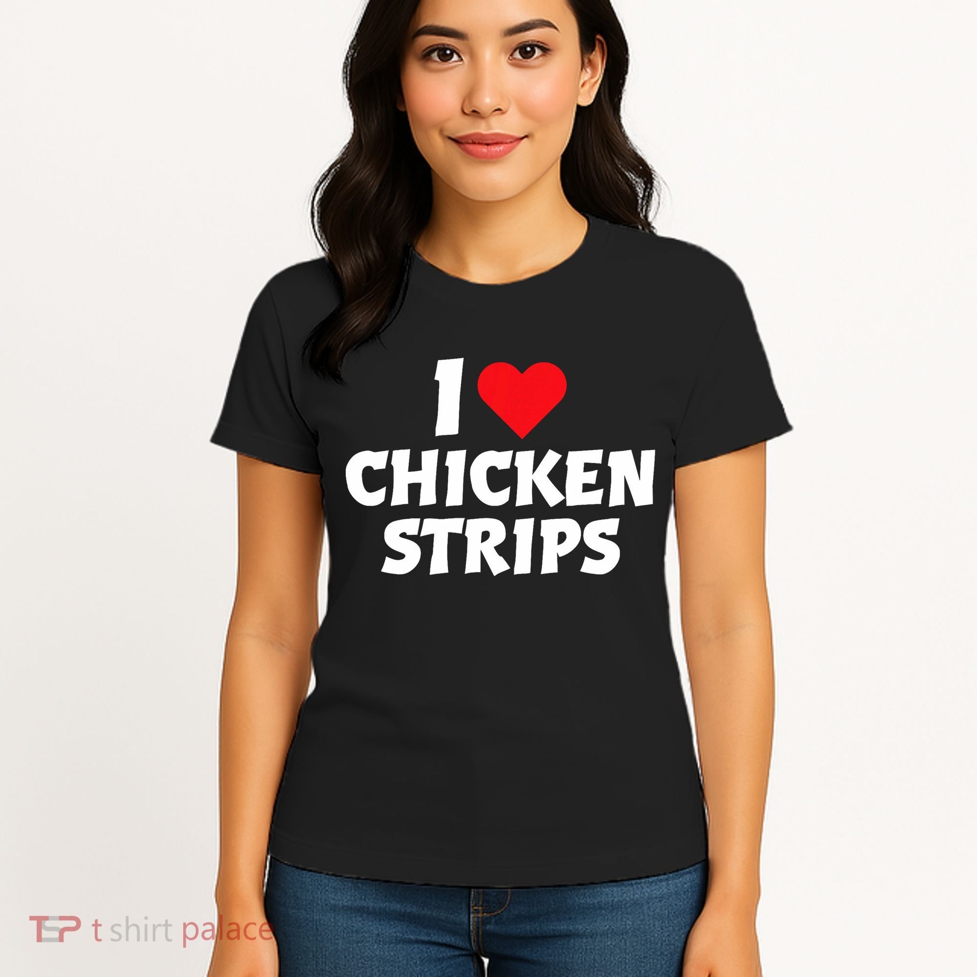 I Love Chicken Strips Crispy Chicken Fingers Fast Food Lover  Women's T-Shirt