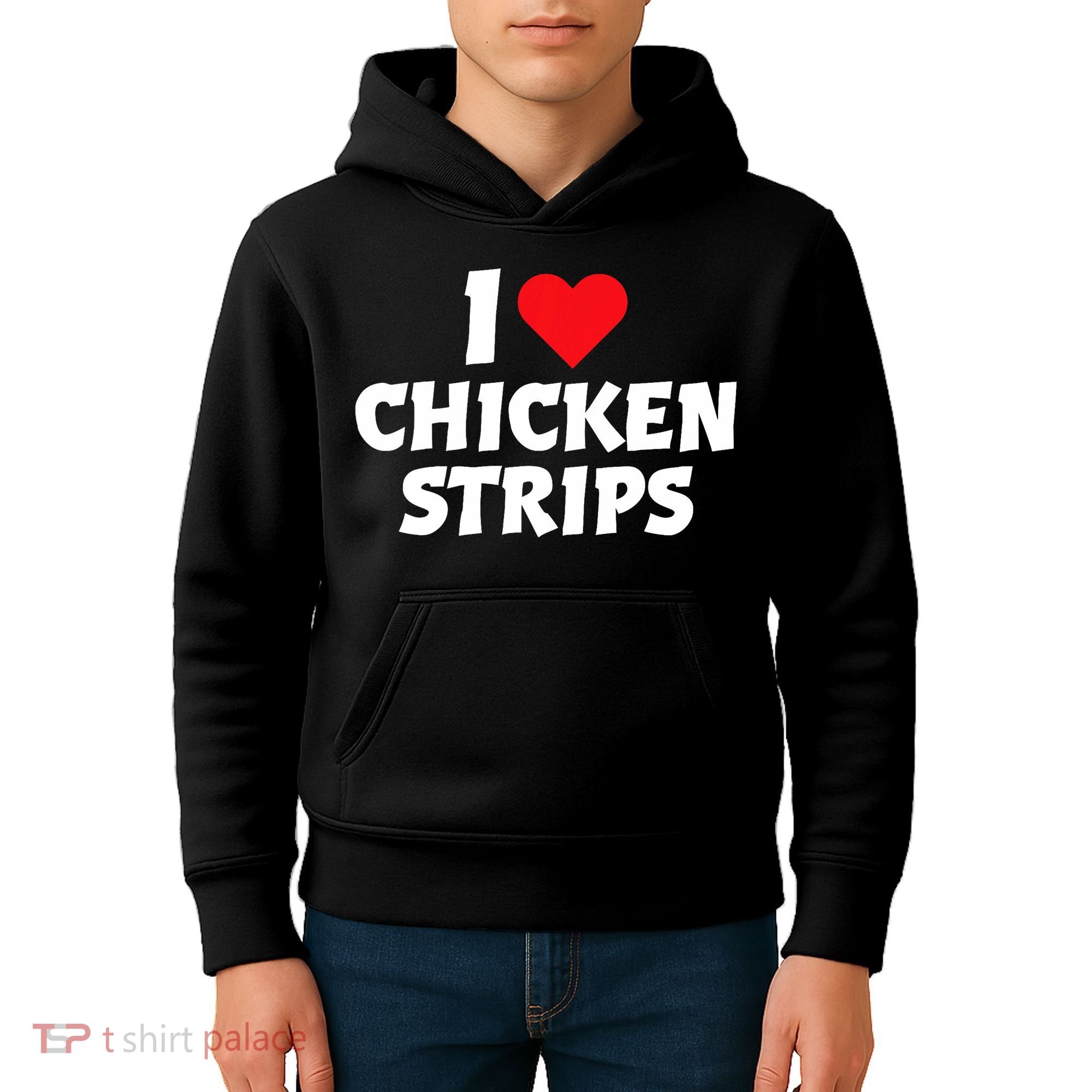 I Love Chicken Strips Crispy Chicken Fingers Fast Food Lover  Kids Hoodie