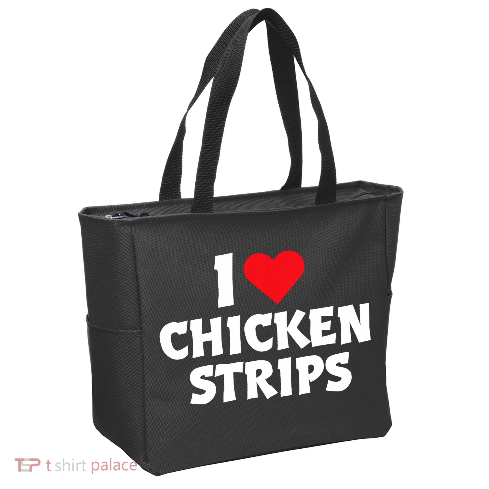 I Love Chicken Strips Crispy Chicken Fingers Fast Food Lover  Tote Bag