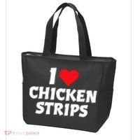 I Love Chicken Strips Crispy Chicken Fingers Fast Food Lover  Tote Bag thumb 3