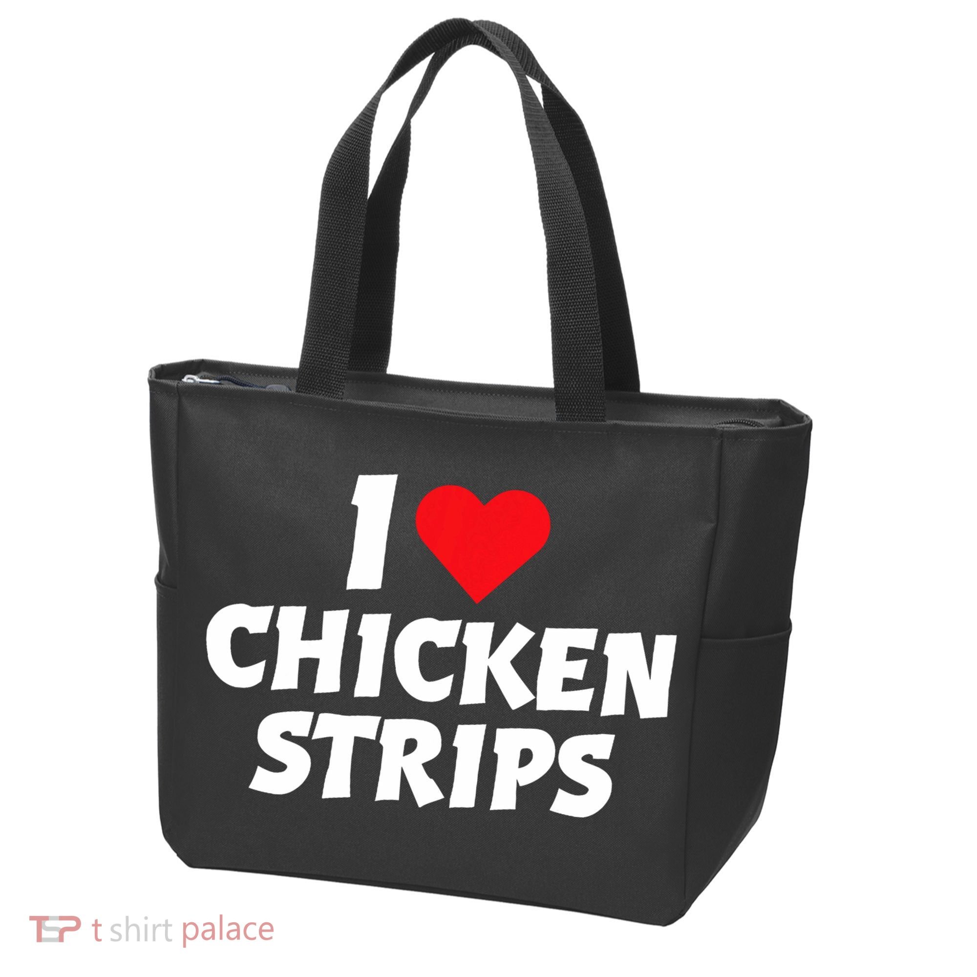 I Love Chicken Strips Crispy Chicken Fingers Fast Food Lover  Tote Bag