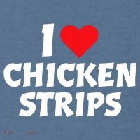 I Love Chicken Strips Crispy Chicken Fingers Fast Food Lover  Garment-Dyed Sweatshirt thumb 2