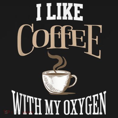I Like Coffee With My Oxygen Coffee Quote For Coffee Lovers Flat Bill Trucker Hat