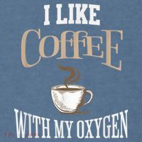 I Like Coffee With My Oxygen Coffee Quote For Coffee Lovers Comfort Colors Garment-Dyed Hooded Sweatshirt thumb 2