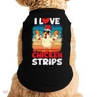 I Love Chicken Strips Crispy Chicken Fingers Fast Food Doggie Tank thumb 0