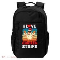 I Love Chicken Strips Crispy Chicken Fingers Fast Food Backpack thumb 0