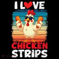 I Love Chicken Strips Crispy Chicken Fingers Fast Food Coffee Mug thumb 5