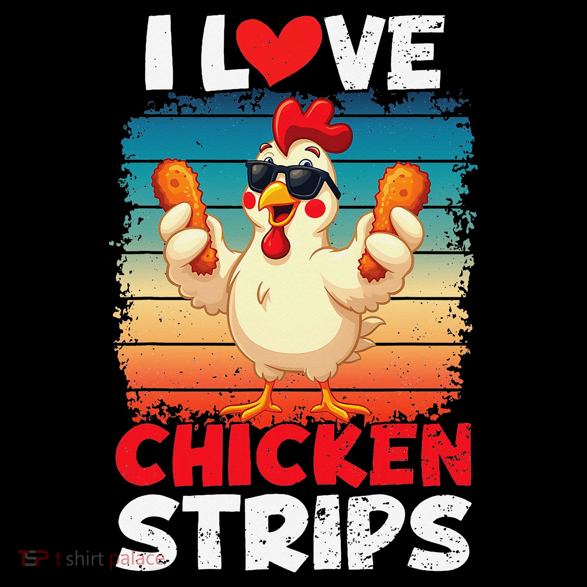 I Love Chicken Strips Crispy Chicken Fingers Fast Food Coffee Mug