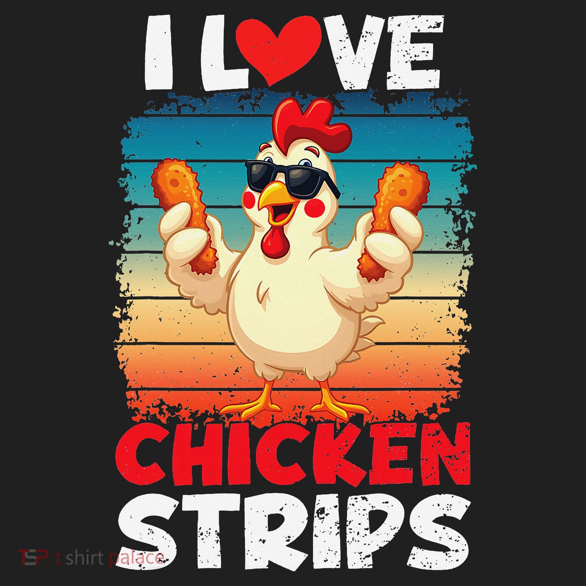 I Love Chicken Strips Crispy Chicken Fingers Fast Food Beanie