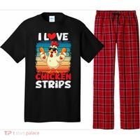 I Love Chicken Strips Crispy Chicken Fingers Fast Food Pajama Set thumb 0