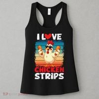 I Love Chicken Strips Crispy Chicken Fingers Fast Food Women's Tank Top thumb 3