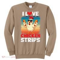 I Love Chicken Strips Crispy Chicken Fingers Fast Food Sweatshirt thumb 0