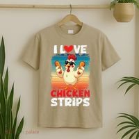 I Love Chicken Strips Crispy Chicken Fingers Fast Food T-Shirt thumb 2