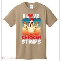 I Love Chicken Strips Crispy Chicken Fingers Fast Food Kids T-Shirt thumb 0