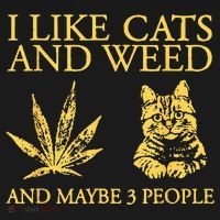I Like Cats And Weed And Maybe 3 People Doggie Tank thumb 4