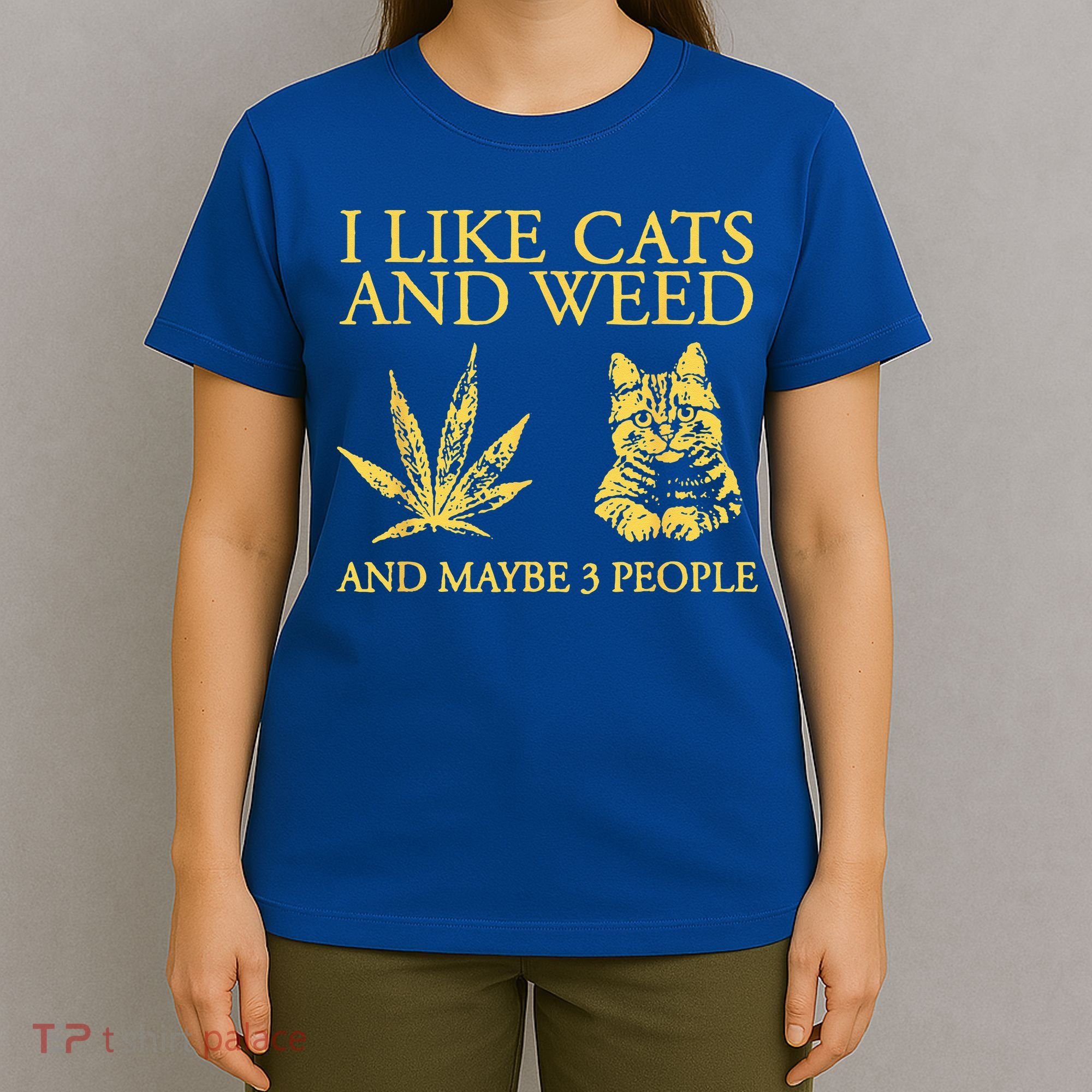 I Like Cats And Weed And Maybe 3 People T-Shirt