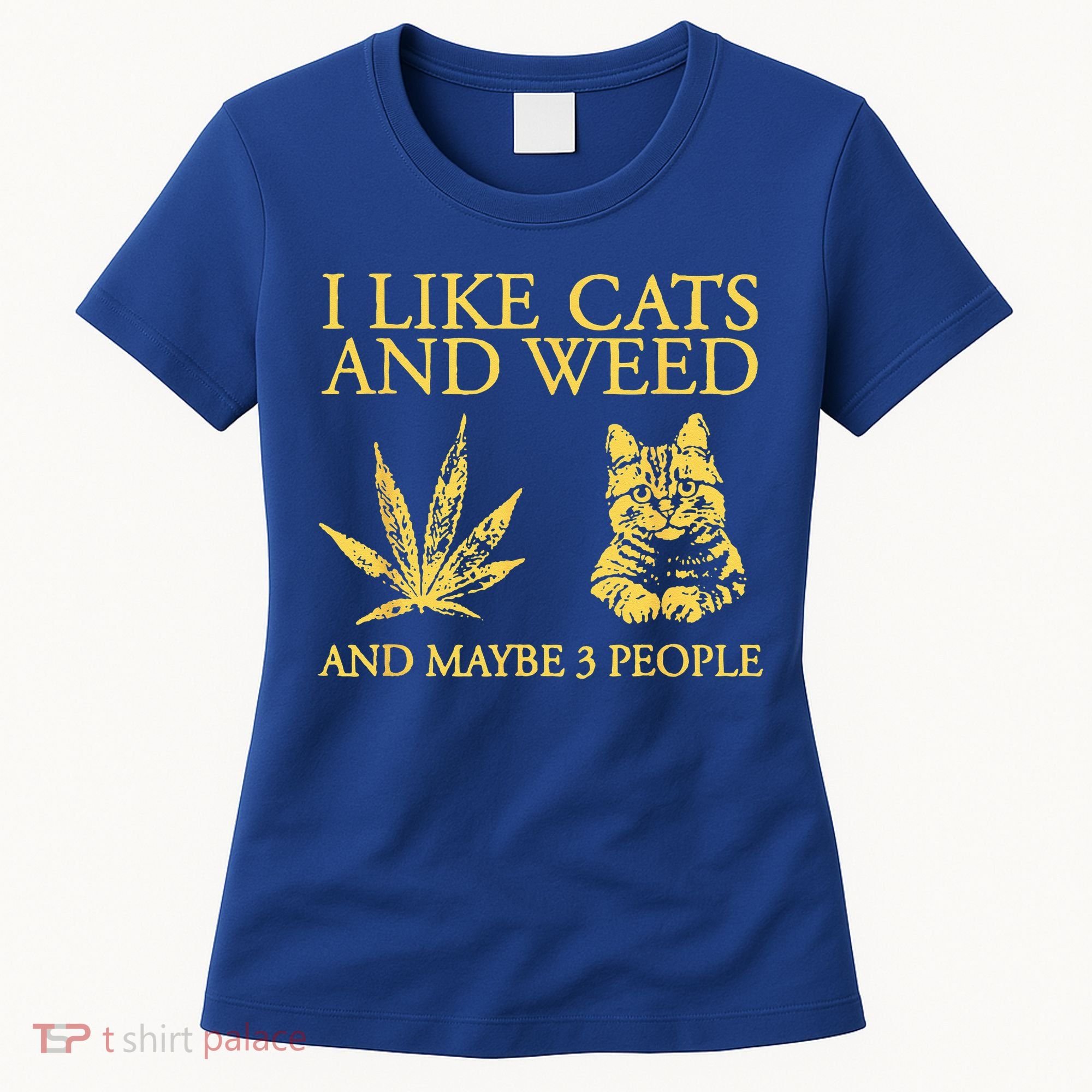 I Like Cats And Weed And Maybe 3 People Women's T-Shirt