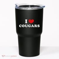 I Love Cougars I Heart Cougars Tumbler thumb 0
