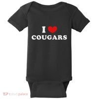 I Love Cougars I Heart Cougars Baby Bodysuit thumb 0