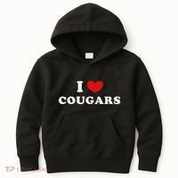 I Love Cougars I Heart Cougars Kids Hoodie thumb 0