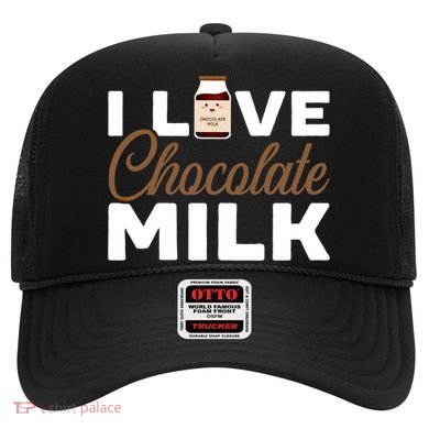 I Love Chocolate Milk Er Choco Chocolate Flavor Gift Hat