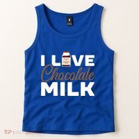 I Love Chocolate Milk Er Choco Chocolate Flavor Gift Tank Top thumb 2