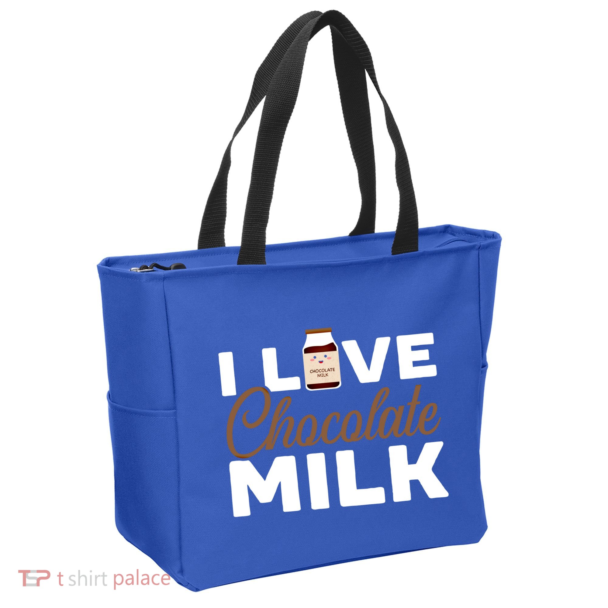 I Love Chocolate Milk Er Choco Chocolate Flavor Gift Tote Bag