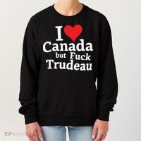 I Love Canada But Fuck Trudeau Women's Sweatshirt thumb 0